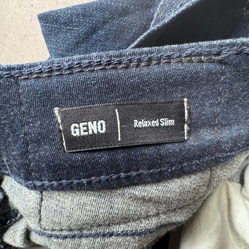 True Religion Geno Relaxed Slim Jeans 44 Blue Wash Men's Denim Y2K Streetwear - Picture 4 of 8